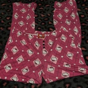 2010 Hello Kitty Pink Patterned Pajama Bottoms